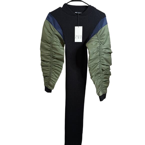 Zara Dresses & Skirts - NWT Zara Body Con Ribbed Midi Dress Sz S